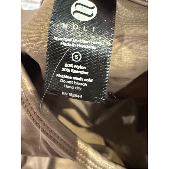 Noli Yoga liquid dress almond tan size small NWT - Picture 5 of 6